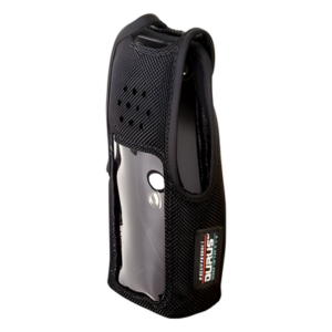 BEE ELECTRONICS INC 2806-B – Funda Protectora / Nylon Resistente / Lazo para Cinto / Capuchón con Broches / Visor Frontal Transparente / Compatible NX-410K2 y NX-411K2