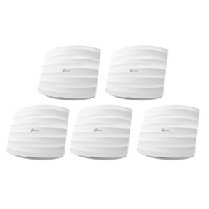 TP-LINK EAP245-KIT-5 – Kit de 5 Access Points / Doble Banda AC / 1350 Mbps / MU-MIMO / PoE 802.3af y Pasivo / 100 Clientes / 4 Antenas Internas