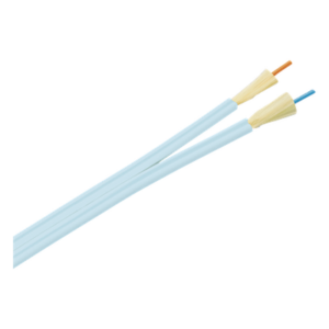 PANDUIT FOIPX02Y – Cable de Fibra Óptica / Multimodo OM3 50/125 / 2 Hilos / Tight Buffer 900μm / OFNP Plenum / Dieléctrico / 0.61 m (2 pies) Marcas