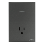 JWJ JTL-G7744 – Placa con Interruptor y Toma Corriente / 127 V / 60 Hz / 10-15 A