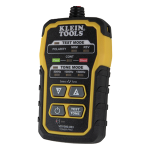 KLEIN TOOLS VDV500063 – Generador de Tono / 5 Cadencias / RJ11-RJ45 / Prueba Continuidad y Polaridad / ABN en Ángulo