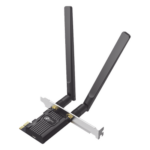 TP-LINK ARCHER-TX20E – Adaptador PCIe Wi-Fi 6 / AX1800 Mbps / Doble Banda 2.4/5 GHz / Bluetooth 5.2 / MU-MIMO 2x2 / WPA3 / Antenas 2 dBi Desmontables