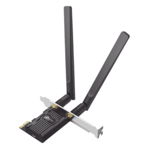 TP-LINK ARCHER-TX20E – Adaptador PCIe Wi-Fi 6 / AX1800 Mbps / Doble Banda 2.4/5 GHz / Bluetooth 5.2 / MU-MIMO 2x2 / WPA3 / Antenas 2 dBi Desmontables