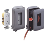 HUBBELL HUB-ML500G – Cubierta impermeable / 1 entrada / Montaje horizontal-vertical / Servicio pesado / Expandible / 74.41 in³ / NEMA 3R / 6.14 x 4.04 x 3 in