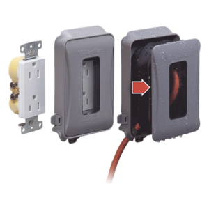 HUBBELL HUB-ML500G – Cubierta impermeable / 1 entrada / Montaje horizontal-vertical / Servicio pesado / Expandible / 74.41 in³ / NEMA 3R / 6.14 x 4.04 x 3 in