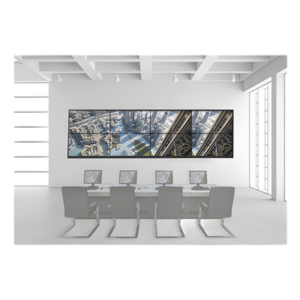 HIKVISION DSVW4X2UL55/WM – Kit Videowall / 4x2 Configuración / 8 Pantallas 55" / Full HD 60Hz / Decoder 16 HDMI / 128 Canales / Montaje Pared