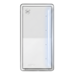 LUTRON RADIORA 3 RRSTANFWH – Control de Pared para Ventilador de Techo / 4 Velocidades / Barra Luminosa Regulable / RF Clear Connect / 75 pies (246 ft)