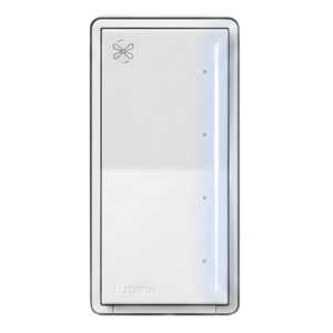 LUTRON RADIORA 3 RRSTANFWH – Control de Pared para Ventilador de Techo / 4 Velocidades / Barra Luminosa Regulable / RF Clear Connect / 75 pies (246 ft)