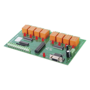 ELECTRONIC DESIGN CES8 – Tarjeta de Control Programable / 8 Puertas / 8 Relevadores Aislados / RS232 / 12-24 VCC y 24 VCA / 6.725 x 4.025 pulg