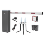 ACCESSPRO KIT-XBS-3R – Barrera Vehicular Derecha / Brazo 5.5 m (18 ft) / Corona LED / 150 Ciclos/Hora / Apertura 6 Segundos / Uso Semi-Intensivo
