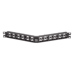 PANDUIT CPPA48HDWBLY – Panel de Parcheo Modular / 48 Puertos / 1UR / 19in / Angulado / Alta Densidad / Sin Blindaje / Mini-Com