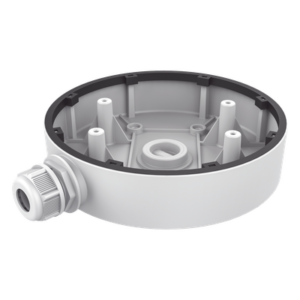 HIKVISION DS-1280ZJ-DM55 – Caja de Conexiones para Cámara Domo / Aluminio / Ø155 mm × 36 mm (Ø6.1' × 1.42') / Carga 2 kg (4.4 lb) / Interior y Exterior