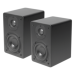 TRUAUDIO CT4/PAR – Par de Altavoces de Estantería / Woofer 4'' / Tweeter 1'' Aluminio / 40 Watts / 8 Ohms / 85-20k Hz / Negro Mate