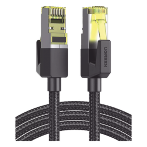UGREEN 80424 – Cable Ethernet Cat7 / Blindaje F/FTP / 3 Metros (9.84 Pies) / 10 Gbps / 600 MHz / Conectores Oro