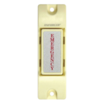 ENFORCER SECOLARM SS-075CQ – Botón de Emergencia / Contacto SPST 0.5A @ 12V DC / NA/NC Seleccionable / Montaje Superficie / Uso Interior