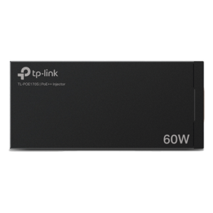 TP-LINK TL-POE170S – Inyector PoE++ / 60W / 2 Puertos Gigabit 10/100/1000 Mbps / 802.3af/at/bt / Alcance 100 m (328 ft) / Plug and Play
