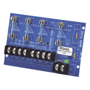 ALTRONIX PD4UL – Módulo de Distribución de Energía / 4 Salidas Protegidas / 12-24 Vcc 10 A / 24-28 Vca 12 A / Fusibles 3.5 A