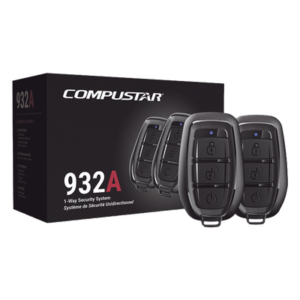 COMPUSTAR CS932-A – Kit Alarma Vehicular / Unidireccional / Alcance 100 m (328.1 ft) / Sensor Choque Doble Etapa / Bloqueo Motor / GPS X1-MAX