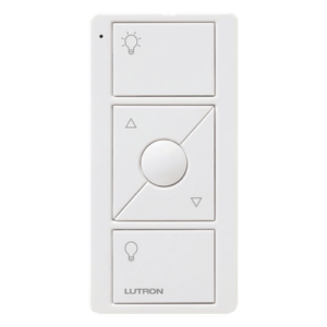 LUTRON ELECTRONICS PJ23BRLWHL01R – Control remoto Pico / 3 botones con subir/bajar y favorito / RF 431-437 MHz / alcance 9 m entre muros / batería CR2032 10 años / Caseta, RadioRA 2, HomeWorks QS