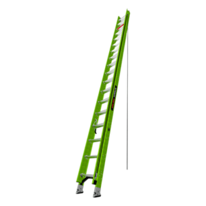 Little Giant Ladder Systems HYPERLITE-36-IA – Escalera de Extensión / Fibra de Vidrio y Aluminio / 10.9 m (35.8 ft) / Capacidad 375 lb (170 kg) / Estabilizadores Niveladores Integrados / Certificación ANSI-OSHA