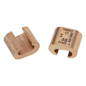 PANDUIT CTAP2-2-X – Conector de Compresión Tipo C / 2 AWG / Cobre Alta Conductividad / UL 467 y UL 486A / Aplicación Utility y Ground Grid
