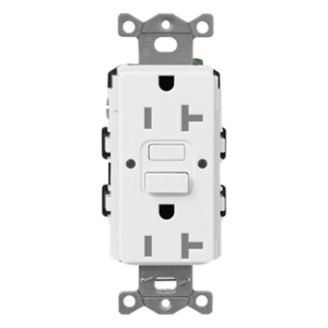 LUTRON ELECTRONICS SCR-15-GFST-SW-L – Receptáculo Dúplex GFCI / Autocomprobación Continua / 15 A / 125 V~ / Clase A 4-6 mA / Antimanipulación / LED Estado Bicolor