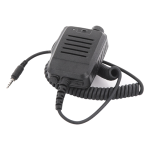 RUGGEAR 25031600 – Micrófono-Bocina de Solapa / Conector Jack 3.5 mm / Diseño Compacto / Radiocomunicación Discreta / Ambientes Ruidosos