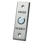 ACCESSPRO ACCESS40 – Botón de Salida / Contactos NO-COM-NC / IP65 / Aro Iluminado / 12 VCC / 115x40x29 mm
