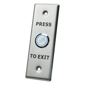 ACCESSPRO ACCESS40 – Botón de Salida / Contactos NO-COM-NC / IP65 / Aro Iluminado / 12 VCC / 115x40x29 mm