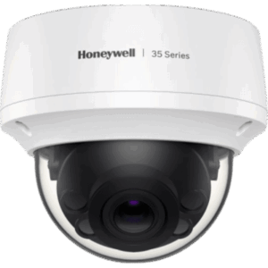 HONEYWELL HC35W45R2 – Cámara Mini Domo IP / 5 Megapixel / Lente Varifocal Motorizado 2.7-13.5 mm / WDR 120 dB / IR 50 m (164 ft) / IP66/IP67 IK10 / PoE