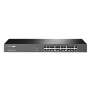 TP-LINK TL-SG1024 – Switch Gigabit no administrable / 24 puertos 10/100/1000 Mbps / 35.7 Mpps / Montaje rack o escritorio