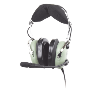 DAVID CLARK H10-13H – Auriculares de Aviación / Atenuación Pasiva NRR 23 dB / Micrófono Electret M-7A / Cable Bobina 5' (1.5 m) / Conector U-174/U / Helicópteros