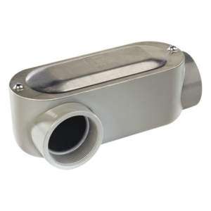 RAWELT OLR0-300C – Caja de Conexión Ovalada / 3" LR / Aluminio Die-Cast / NPT / 76.2 mm / Tapa y Tornillos Incluidos