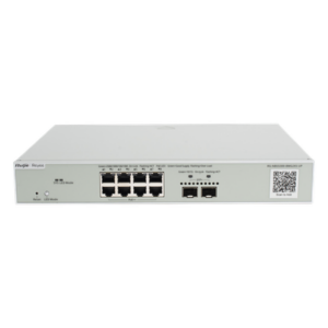 RUIJIE RG-NBS5300-8MG2XS-UP – Switch Multi-Gigabit PoE++ / 8 Puertos 2.5G / 2 SFP+ / 370W / Capa 3 / 80 Gbps / Cloud Administrable