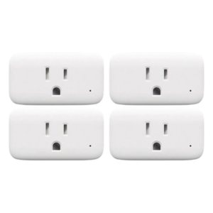 SWITCHBOT SWITCHBOTKPLUG4 – Kit Adaptador para Tomacorriente PlugIn Inalámbrico / 4 Piezas / IR 30 m / BLE Mesh / Wi-Fi 2.4 GHz / Sensor Temp-Humedad