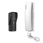 HIKVISION DS-KIS103/US – Kit de Audioportero Analógico / 2 Hilos Calibre 18 / 2 Relevadores Independientes / Ajuste de Volumen y Tonos / IP55