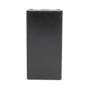 SIMON SM-1/2PC-N – Placa Ciega Medio Módulo / 45 x 45 x 8,5 mm / IP20 / Negro Grafito RAL 7021 / -5°C a +60°C