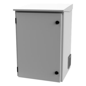 LINKEDPRO BY EPCOM LP-FORTE-16U-R3 – Gabinete Exterior IP / Rack 19" 16U / Acero Galvanizado / Ventilador con Termostato / Filtros Antipolvo / Aislante Térmico / Cerradura con Llave