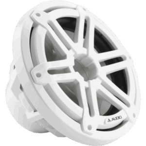 JL AUDIO 10-03072-00 – Subwoofer Náutico 10" / Deflector Infinito / 175 W RMS / 4 Ω / Cono de Polipropileno Relleno de Mica / Rejilla Deportiva Blanca / Marino