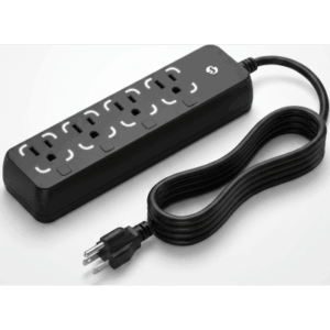 SHELLY SHELLYSTRIP4USGEN4 – Regleta Inteligente / 4 Tomas Individuales / Wi-Fi Bluetooth Zigbee Matter / Medición Individual / 3680 W / 12 A por Toma / IP20