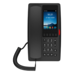 FANVIL H6WB – Teléfono IP Hotelero Wi-Fi 6 / Pantalla IPS 3.5" 320x480 / 2 Líneas SIP / 5 Teclas Programables / Puerto USB-A / PoE 802.3af / Audio HD / Diseño Negro