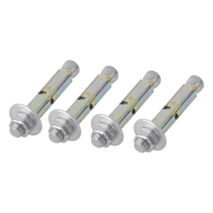 LINKEDPRO BY EPCOM BARREN-ANCLA – Kit de 4 Piezas de Taquete Tipo Barrenancla con Tornillo de 3/8" X 3" con Taquete de 1/2".