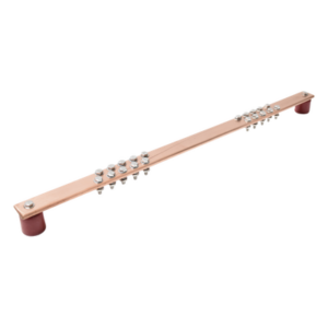 TOTAL GROUND TG-BUE-RACK – Barra de Unión de Tierra / Montaje Rack 19" / 550 A / 20 Conexiones 3/16" / Tornillería Incluida