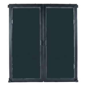 HOFFMAN UACSD4B – Puertas Selladas para Pasillo / 48 in (1219 mm) / Montaje Magnético sin Herramientas / Policarbonato y Acero / Negro RAL 9005