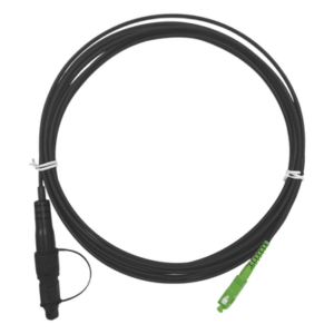 FIBERHOME OFC-S1-BK-SA-H1A-30-5-2601 – Jumper de Fibra Óptica / SC/APC a Caja FDP460 / Redondo / 5 m (16.40 ft) / Forro 3 mm / G657A2 / Negro / Simplex