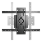BRATECK LP69-46F – Soporte de Pared Rotativo para Pantallas / 37 a 80 Pulgadas / Rotación 360° / Carga 50 kg / VESA 200x200 a 600x400 / Perfil 45 mm
