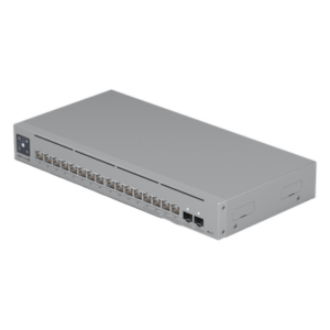 UBIQUITI USW-PRO-MAX-16-POE – Switch PoE Administrable / 16 Puertos / 4x 2.5 GbE PoE++ / 12x GbE PoE+ / 2x SFP+ 10G / 180W / Pantalla Táctil 1.3'