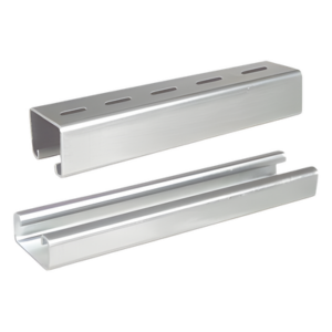 CHAROFIL UNL-4X2-U30-EZ – Unicanal liso / 4x2 cm / 3000 mm (9.84 ft) / Calibre 16 / ElectroZinc