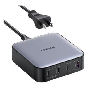 UGREEN 90736 – Cargador de Escritorio de 100W | 4 Puertos de Carga Rápida | 3 USB-C | 1 USB-A | Tecnología GaN II +SIC | Power Delivery 3.0 | Quick Charge 4.0 | Chip Confiable y Carga Inteligente | Optimiza la Experiencia de Carga