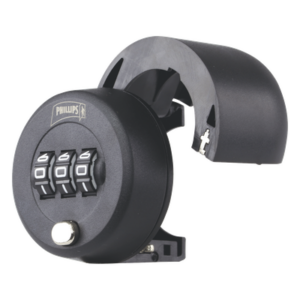 PHILLIPS-ASSA ABLOY MX6535 – Candado Mecánico para Botella / Combinación 3 Dígitos / 999 Combinaciones / Plástico Resistente / 45 x 47 x 45 mm